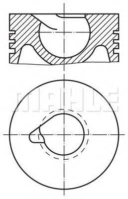 Поршень 228 86 00 MAHLE ORIGINAL