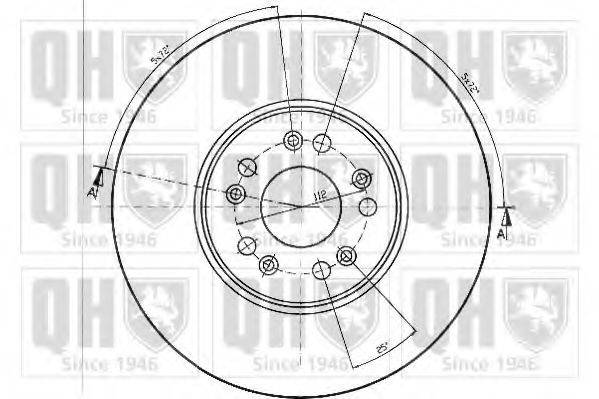 Тормозной диск BDC4378 QUINTON HAZELL