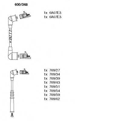 Комплект проводов зажигания 600/348 BREMI