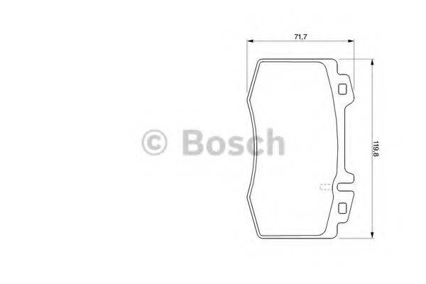 Комплект тормозных колодок 0 986 494 012 BOSCH