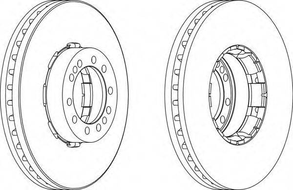 Тормозной диск FCR185A FERODO