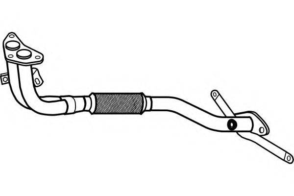 Труба выхлопного газа P3968 FENNO