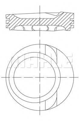 Поршень 030 68 01 MAHLE ORIGINAL