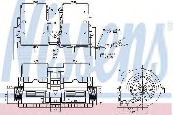 Вентилятор салона 87140 NISSENS