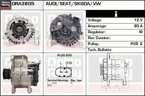 Генератор DRA3805 REMY