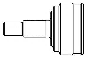 Шарнирный комплект, приводной вал 818031 GSP