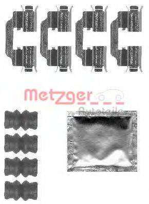 Комплектующие, колодки дискового тормоза 109-1832 METZGER