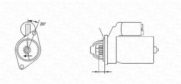 Стартер 943241046010 MAGNETI MARELLI