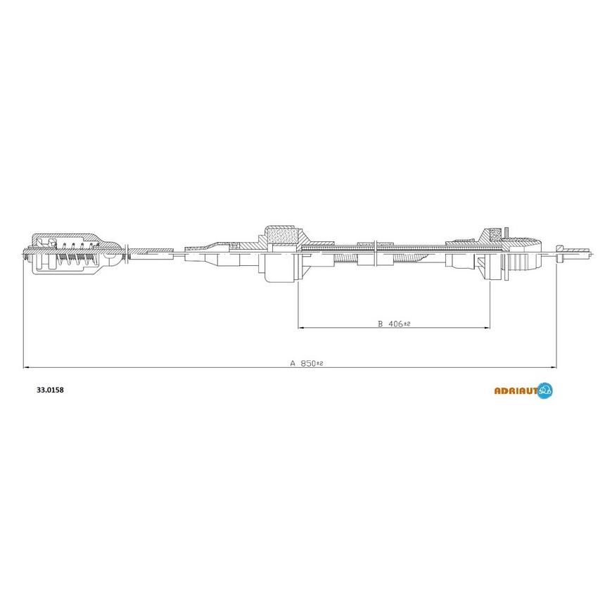 Трос сцепления 33.0158 ADRIAUTO