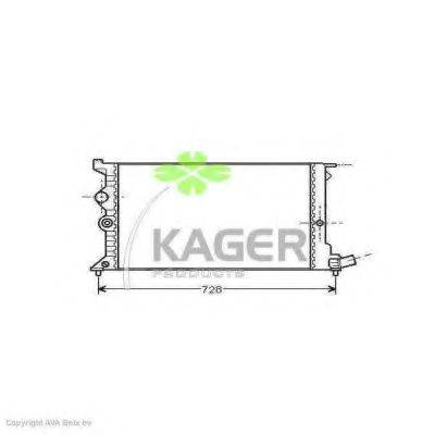 Радиатор, охлаждение двигателя 31-3588 KAGER