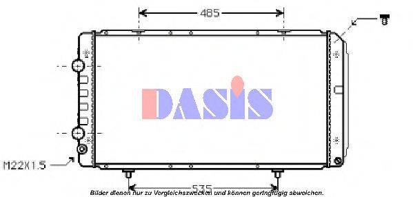 Радиатор, охлаждение двигателя 060620N AKS DASIS