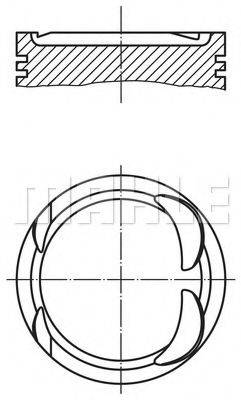 Поршень 081 12 01 MAHLE ORIGINAL