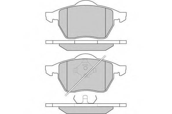 Комплект тормозных колодок, дисковый тормоз 12-0679 E.T.F.