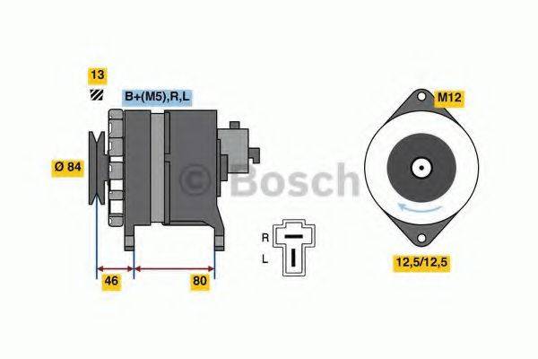 Генератор 0 986 080 160 BOSCH