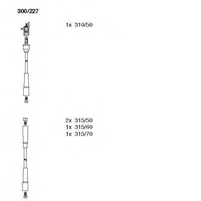 Комплект проводов зажигания 300/227 BREMI