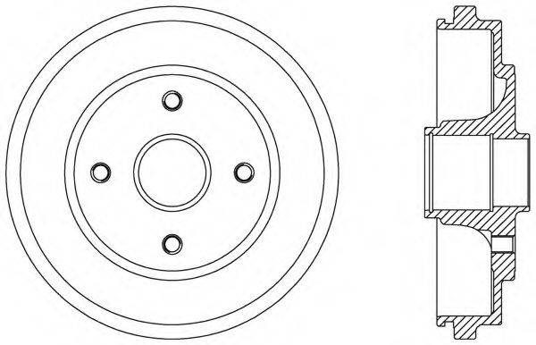 Тормозной барабан BAD9076.30 OPEN PARTS