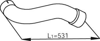 Труба выхлопного газа 54203 DINEX