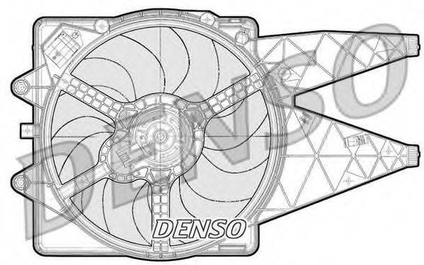 Вентилятор, охлаждение двигателя DER09091 DENSO