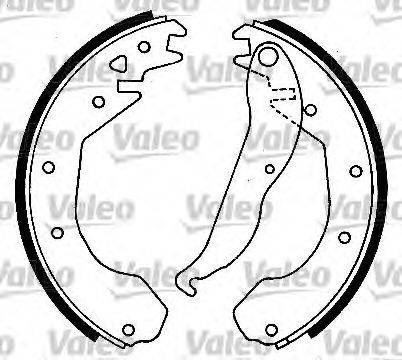 Комплект тормозных колодок 554807 VALEO