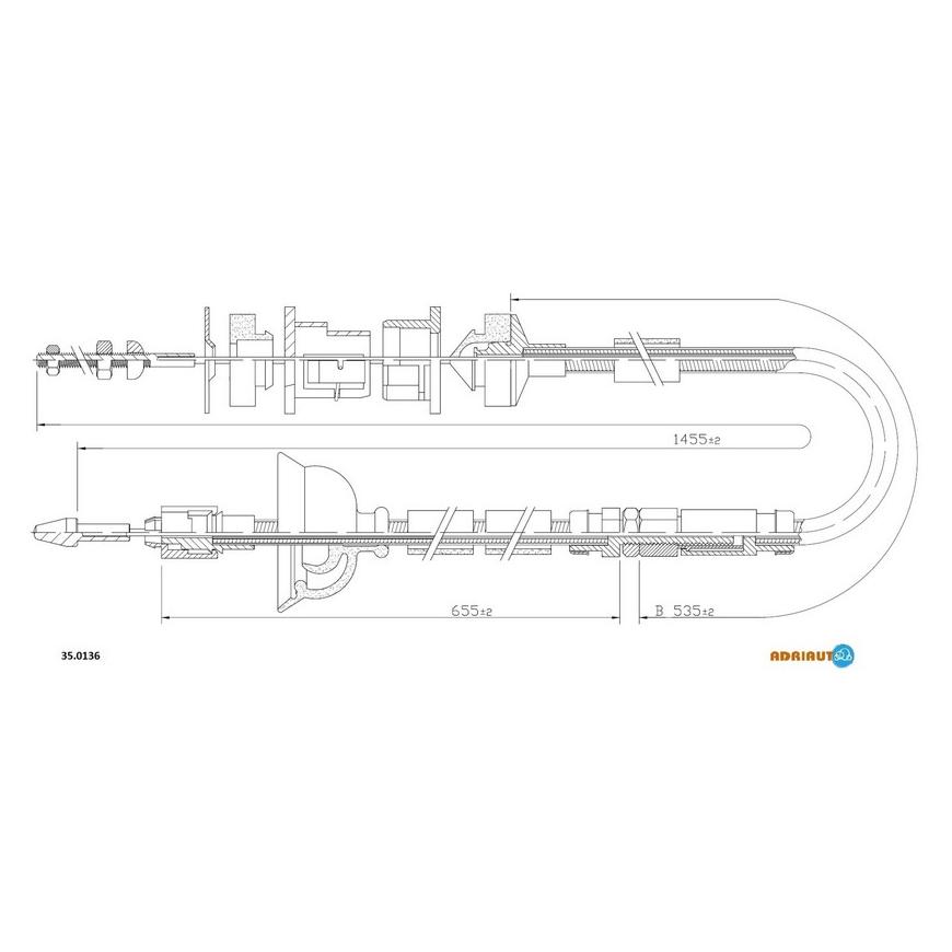 Тросик сцепления Adriauto