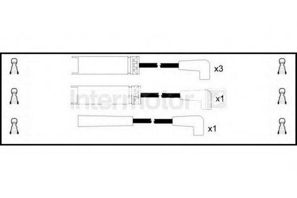 Комплект проводов зажигания 73756 STANDARD