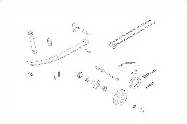 Подвеска колеса OPEL-04073-R DELPHI