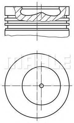 Поршень 421 25 00 MAHLE ORIGINAL