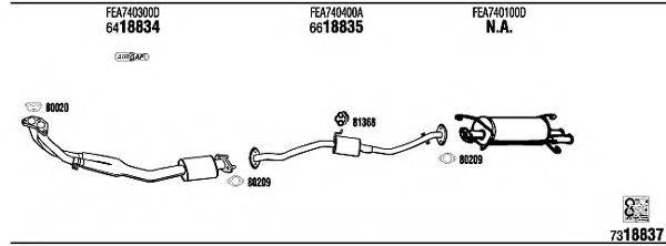 Система выпуска ОГ MA70003 WALKER