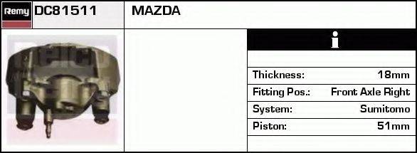Тормозной суппорт DC81511 REMY