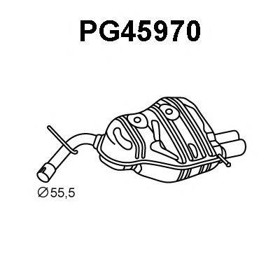 Глушитель выхлопных газов конечный PG45970 VENEPORTE