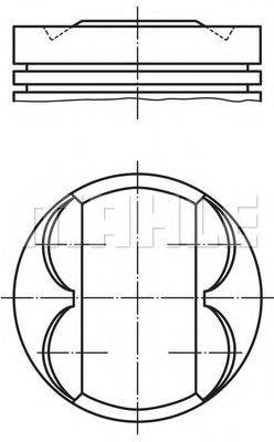 Поршень 012 06 02 MAHLE ORIGINAL