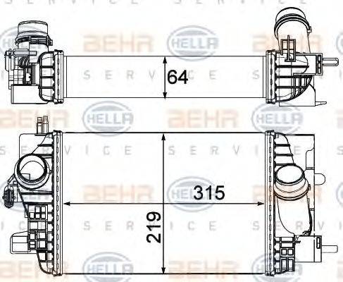 Интеркулер 8ML 376 751-131 HELLA