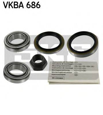 Комплект подшипника ступицы колеса VKBA 686 SKF