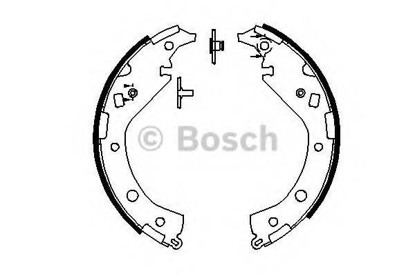 Комплект тормозных колодок 0 986 487 692 BOSCH