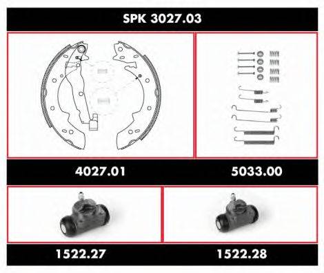 Комплект тормозов, барабанный тормозной механизм SPK 3027.03 WOKING