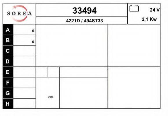 Стартер 33494 EAI