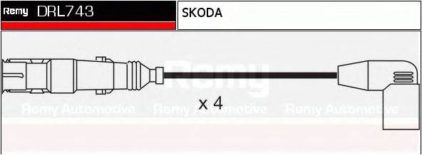 DRL743 REMY Комплект проводов зажигания DRL743 REMY