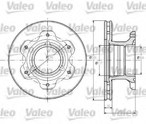 Тормозной диск 187110 VALEO