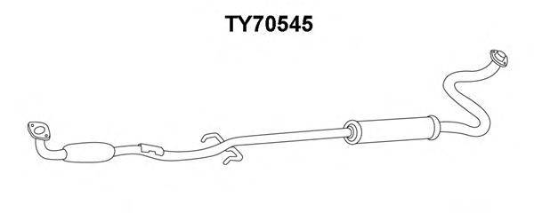 Предглушитель выхлопных газов TY70545 VENEPORTE