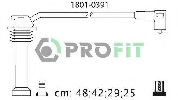 Комплект проводов зажигания 1801-0391 PROFIT