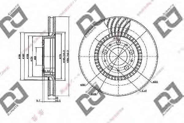 Тормозной диск BD2006 DJ PARTS