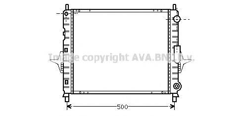 Радиатор, охлаждение двигателя RTA2167 AVA QUALITY COOLING