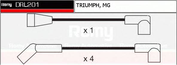 Комплект проводов зажигания DRL201 REMY