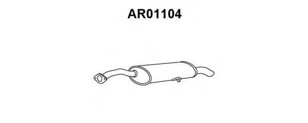 Глушитель выхлопных газов конечный AR01104 VENEPORTE