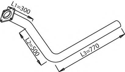 Труба выхлопного газа 21165 DINEX