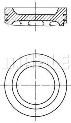 Поршень 279 17 00 MAHLE ORIGINAL