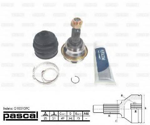 G18010PC PASCAL Шарнирный комплект, приводной вал G18010PC PASCAL