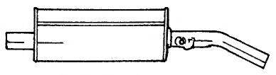 Глушитель выхлопных газов конечный