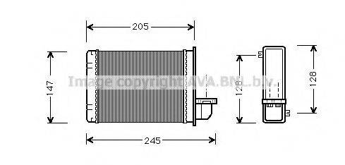 Теплообменник AU6093 AVA QUALITY COOLING