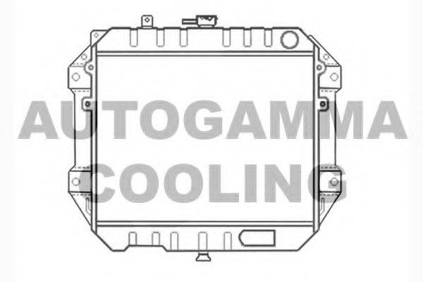 Радиатор, охлаждение двигателя 104041 AUTOGAMMA